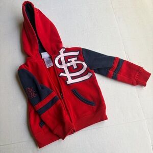 NBA Genuine Merch Red and Navy St. Louis Cardinals Kids Zip-Up Hoodie fits 2/3T